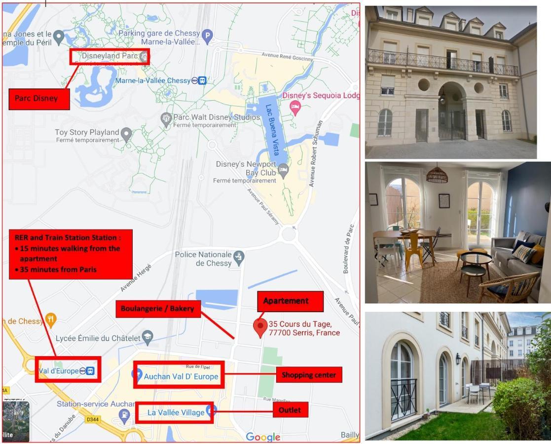 Apartment 2 Bedroomed Near Disneyland Paris With Garden Parking At Serris Exterior photo